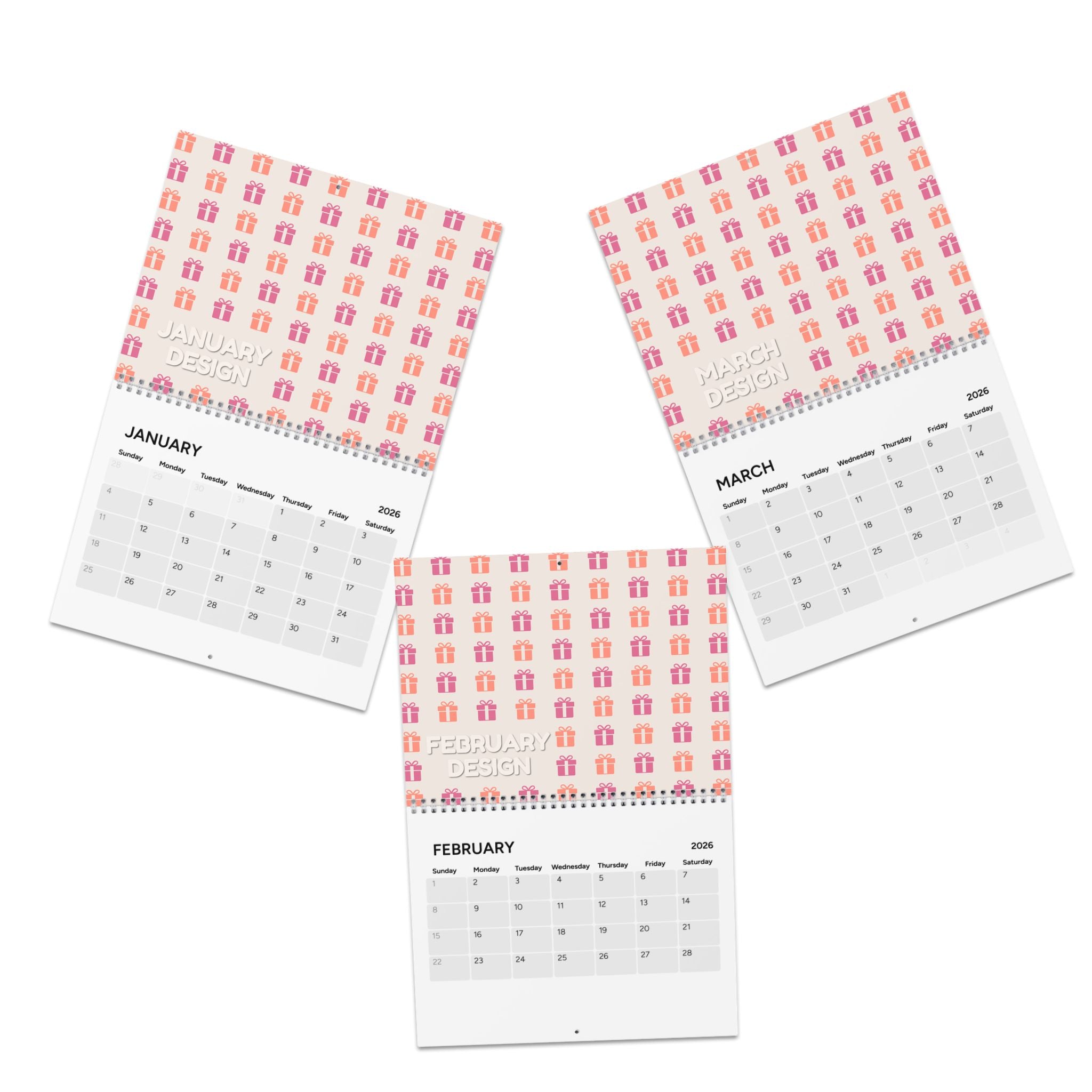 Personalized Gift Calendar 2026 - Fun & Functional